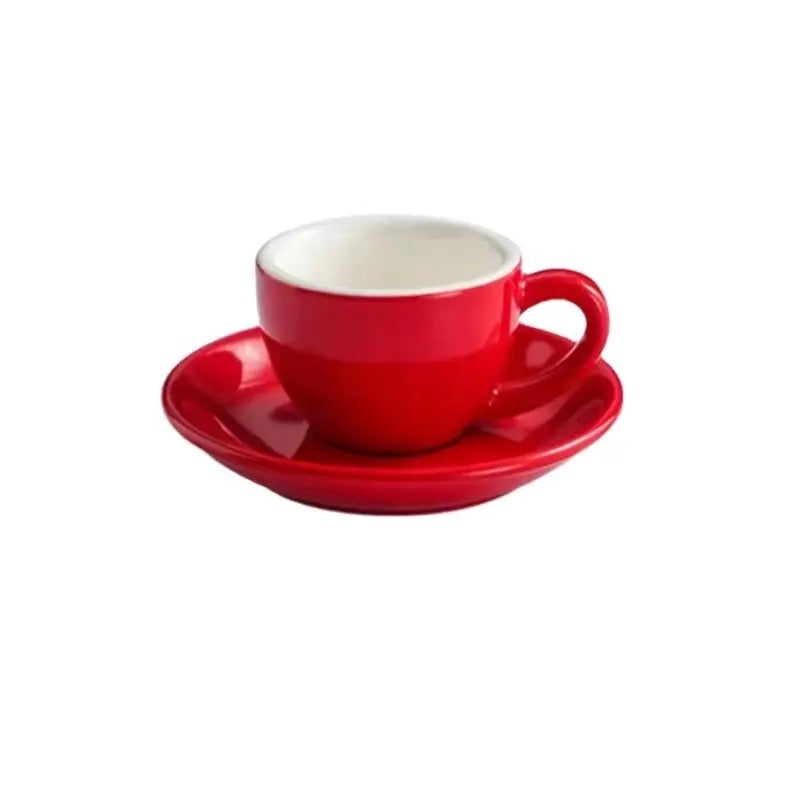Cup & Saucer 4 Oz- Red