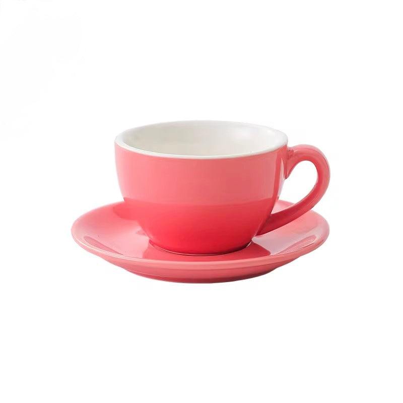 Cup & Saucer 6 Oz- Dark Pink