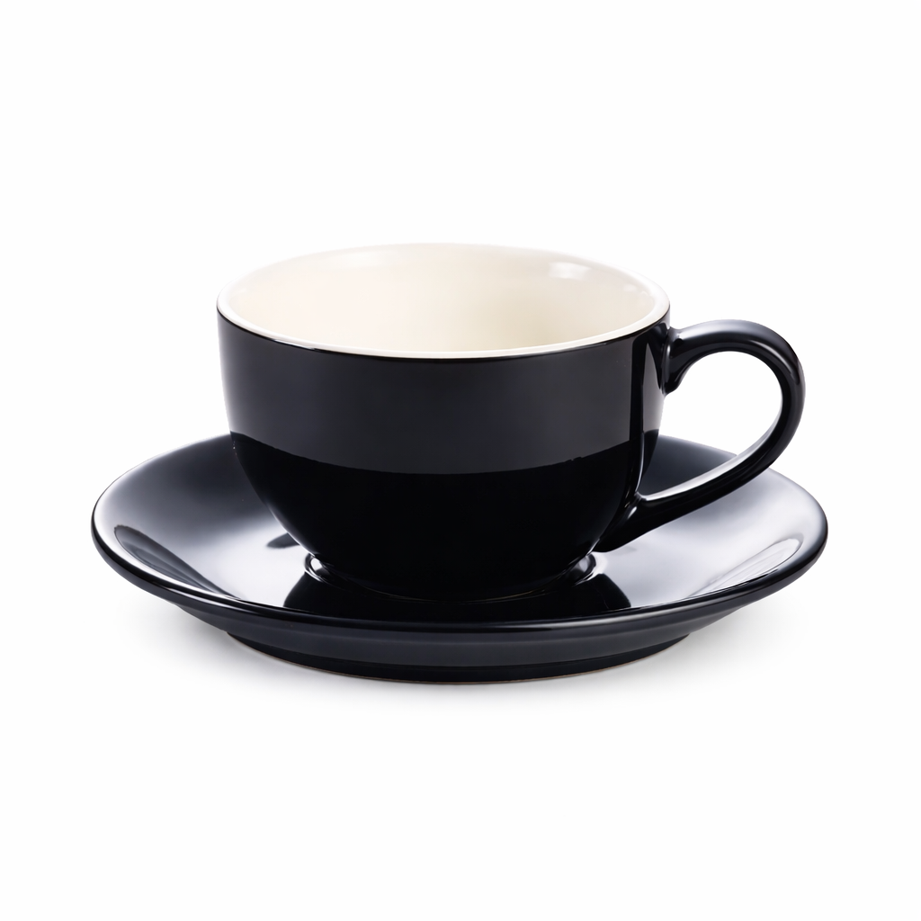 Cup & Saucer 10 oz- Black