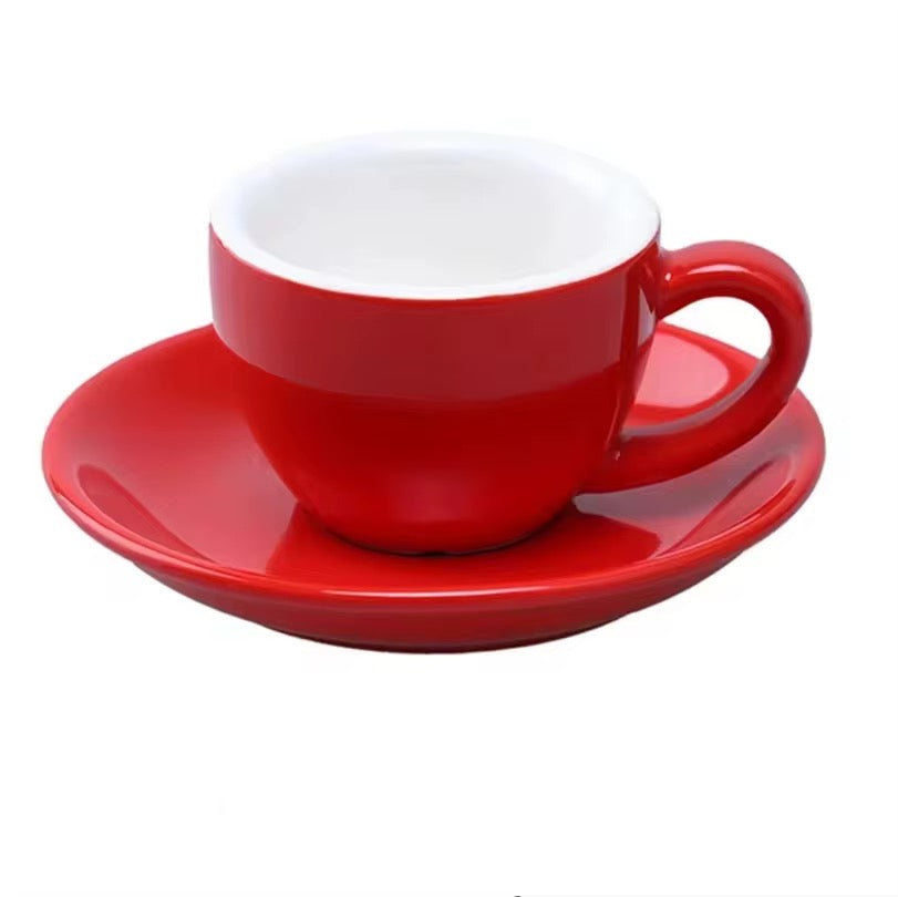 Cup & Saucer 4 Oz- Red