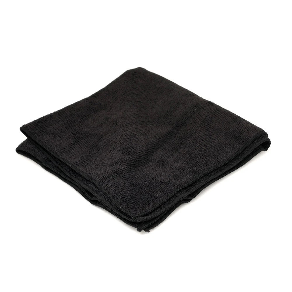 Black Microfiber Cloth Towel 12”x12”