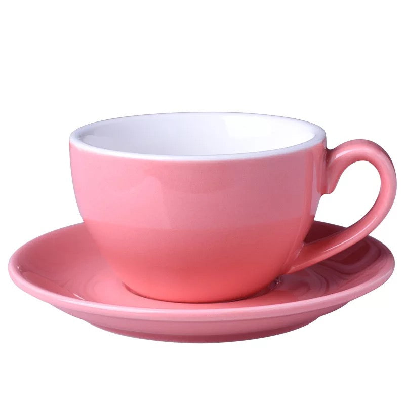 Cup & Saucer 10 Oz- Pink