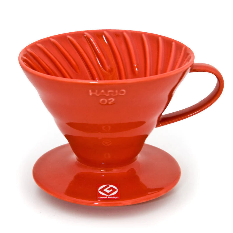 V60 CERAMIC COFFEE DRIPPER 02 RED