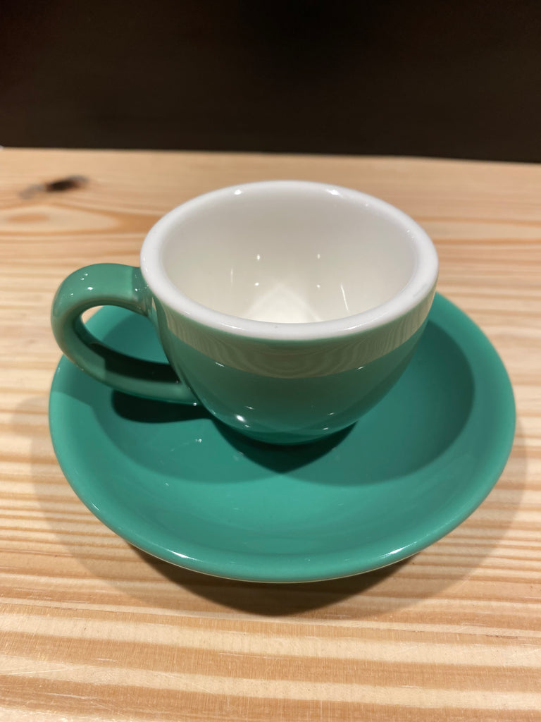Cup & Saucer 5 Oz- Aqua Blue
